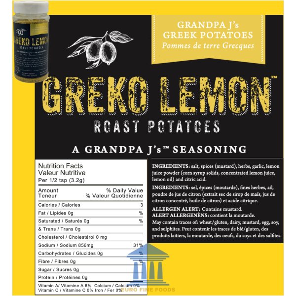 Greko Lemon Roast Potatoes Seasoning 300gr - Image 2
