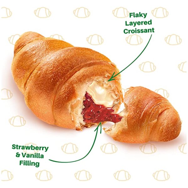 7 Days Croissant ~ Vanilla Flavour & Strawberry Filling at Euro Fine Foods
