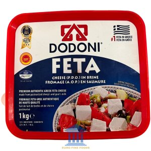 Dodoni Feta cheese (PDO) in Brine Top ~ 1 Kg at Euro Fine Foods