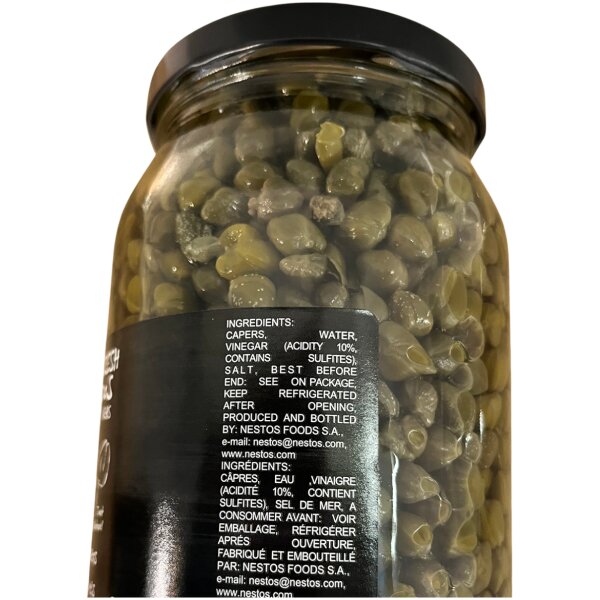 Fresh Kypos All Natural Capers ~ 1060g jar 2 at Euro Fine Foods