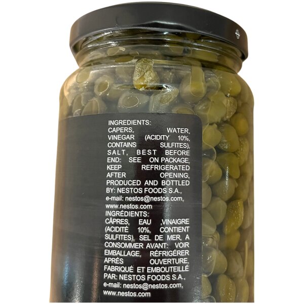 Fresh Kypos All Natural Capers ~ 370ml jar 2 at Euro Fine Foods
