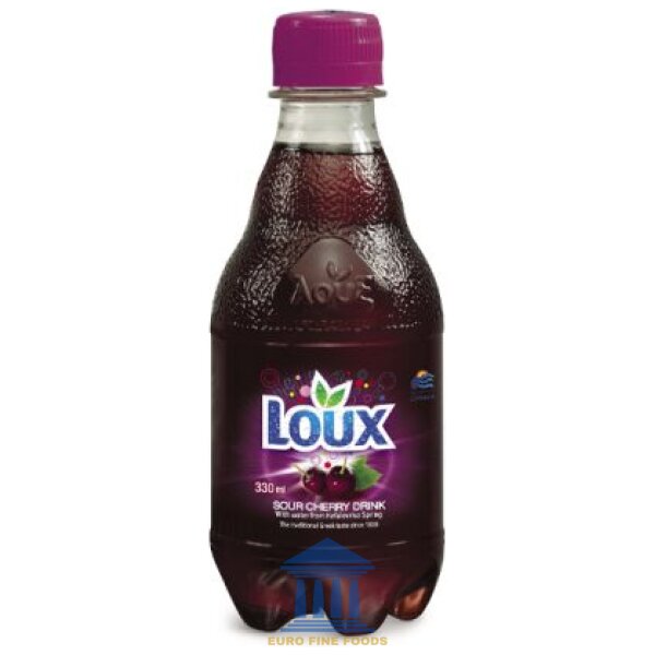 Loux Greek Sour Cherry Soda 6pack