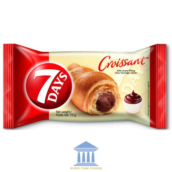 7 Days Croissant with Chocolate Flavour Filling 6x75gr