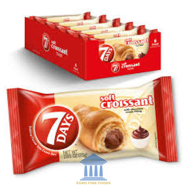 7 Days Croissant with Chocolate Flavour Filling 6x75gr - Image 4