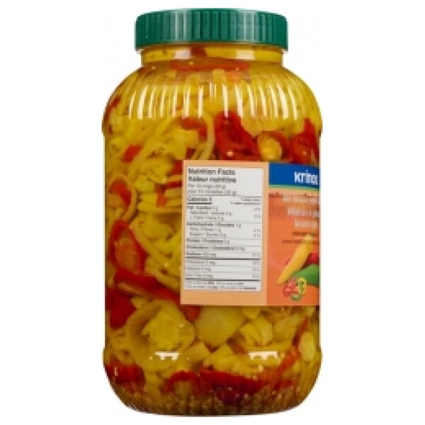 Krinos Hot Banana Pepper Rings 3.75L - Image 3
