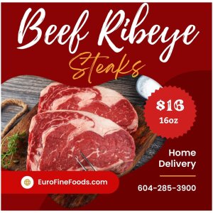 Beef Ribeye 16oz Steak