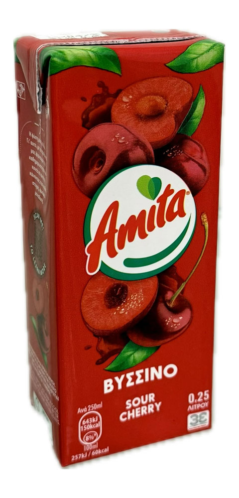 Amita Sour Cherry Fruit Drink 24x250ml